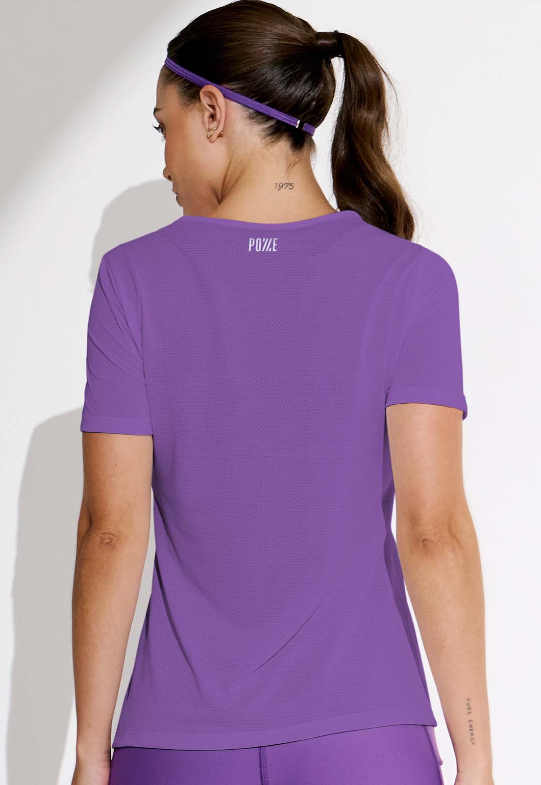 Tshirt running roxo fusão Alquimia