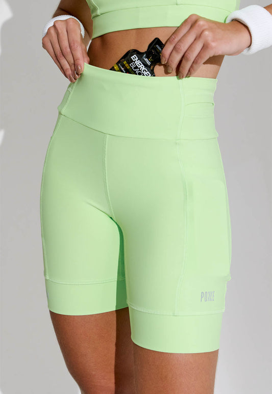 Bermuda running lisa verde matcha multibolsos Aura