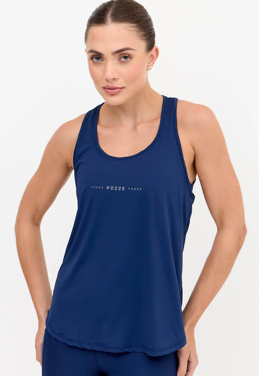 Regata alongada lisa marinho Gaia