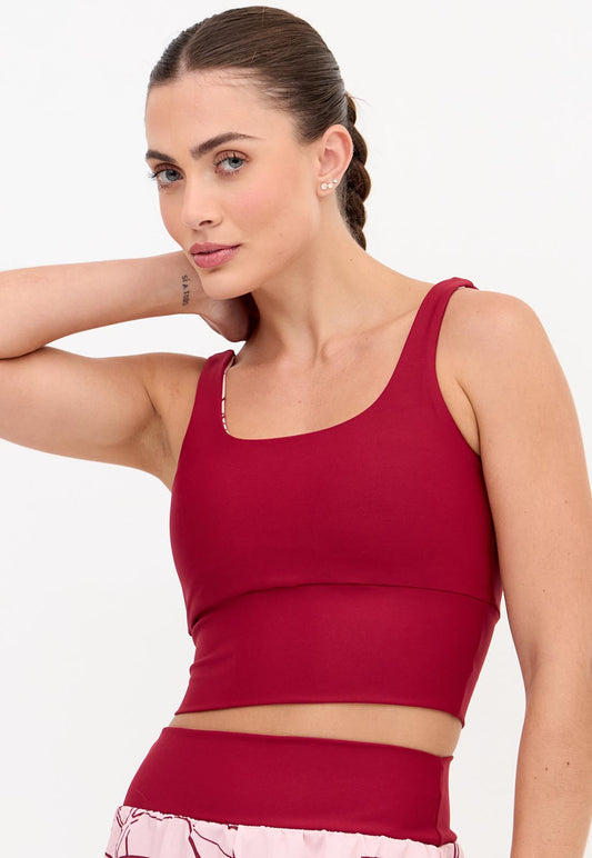 Top longo dupla face com bojo fixo Essence