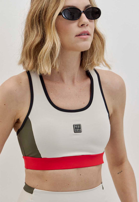 Top nadador com abertura nas costas e bojo removível Voá