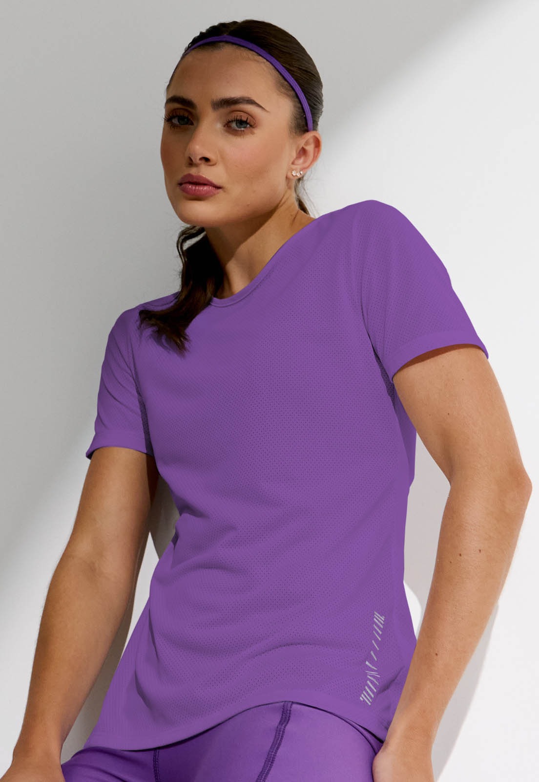 Tshirt running roxo fusão Alquimia