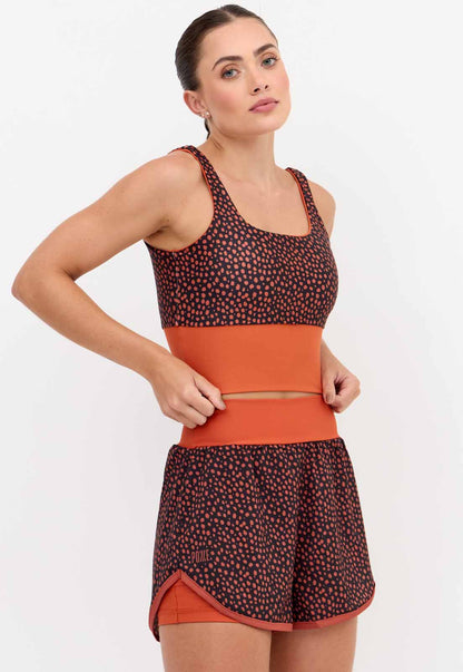 Top longo dupla face com bojo fixo Anoitecer