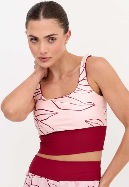 Top longo dupla face com bojo fixo Essence