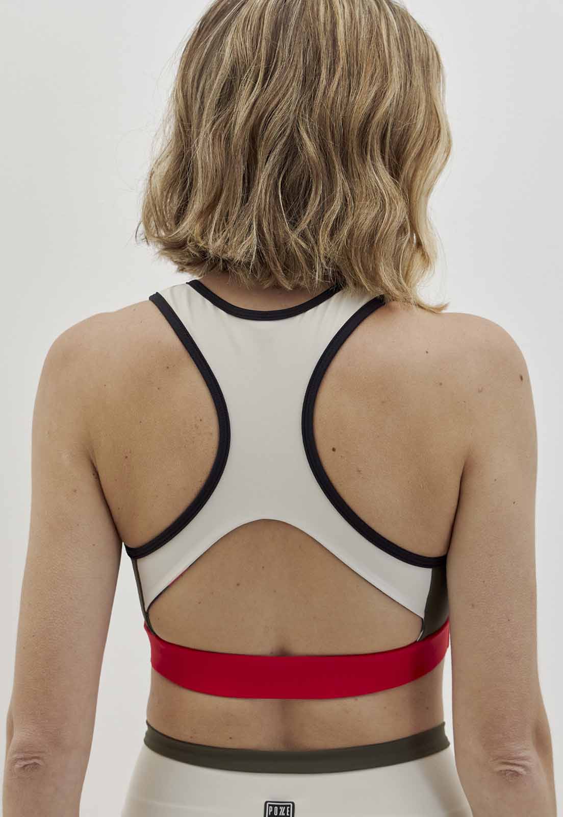 Top nadador com abertura nas costas e bojo removível Voá