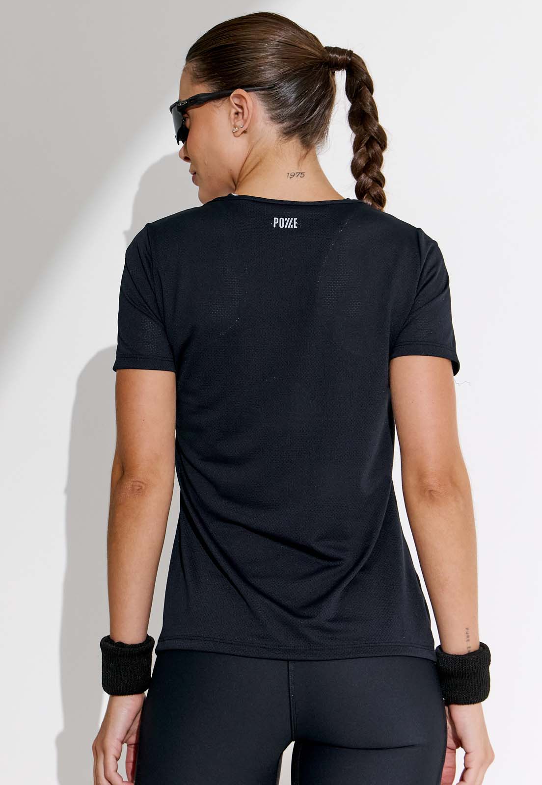 Tshirt running preto Action