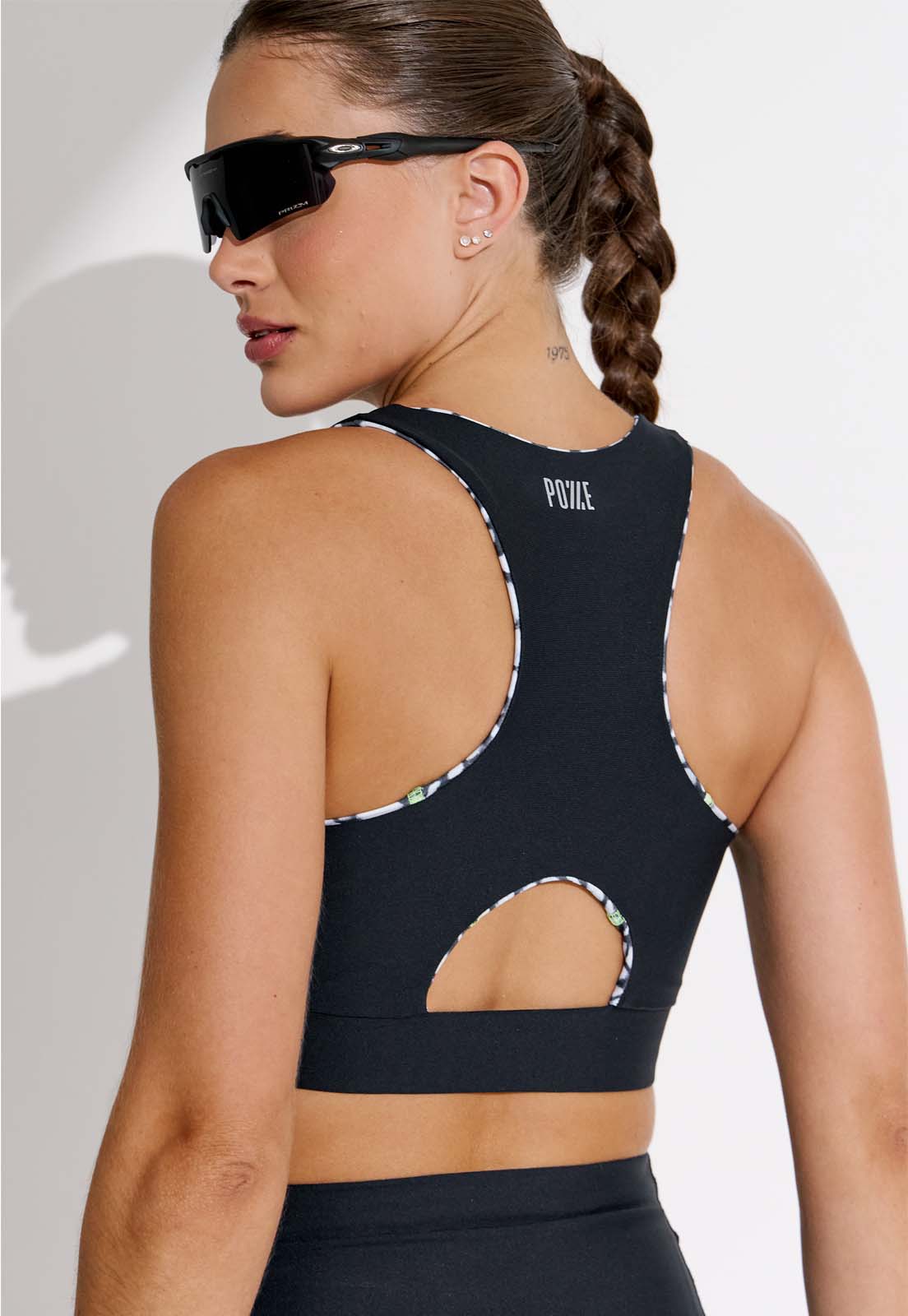 Top Running Dupla Face Estampa Action