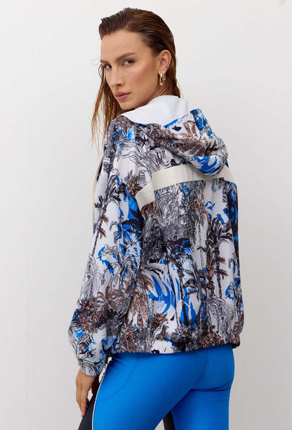 Conjunto Top bicolor+Bermuda+Jaqueta corta vento Athena