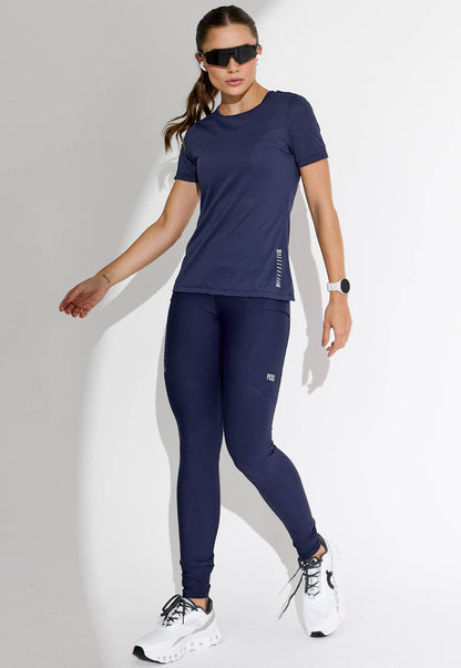 Tshirt running marinho Acqua