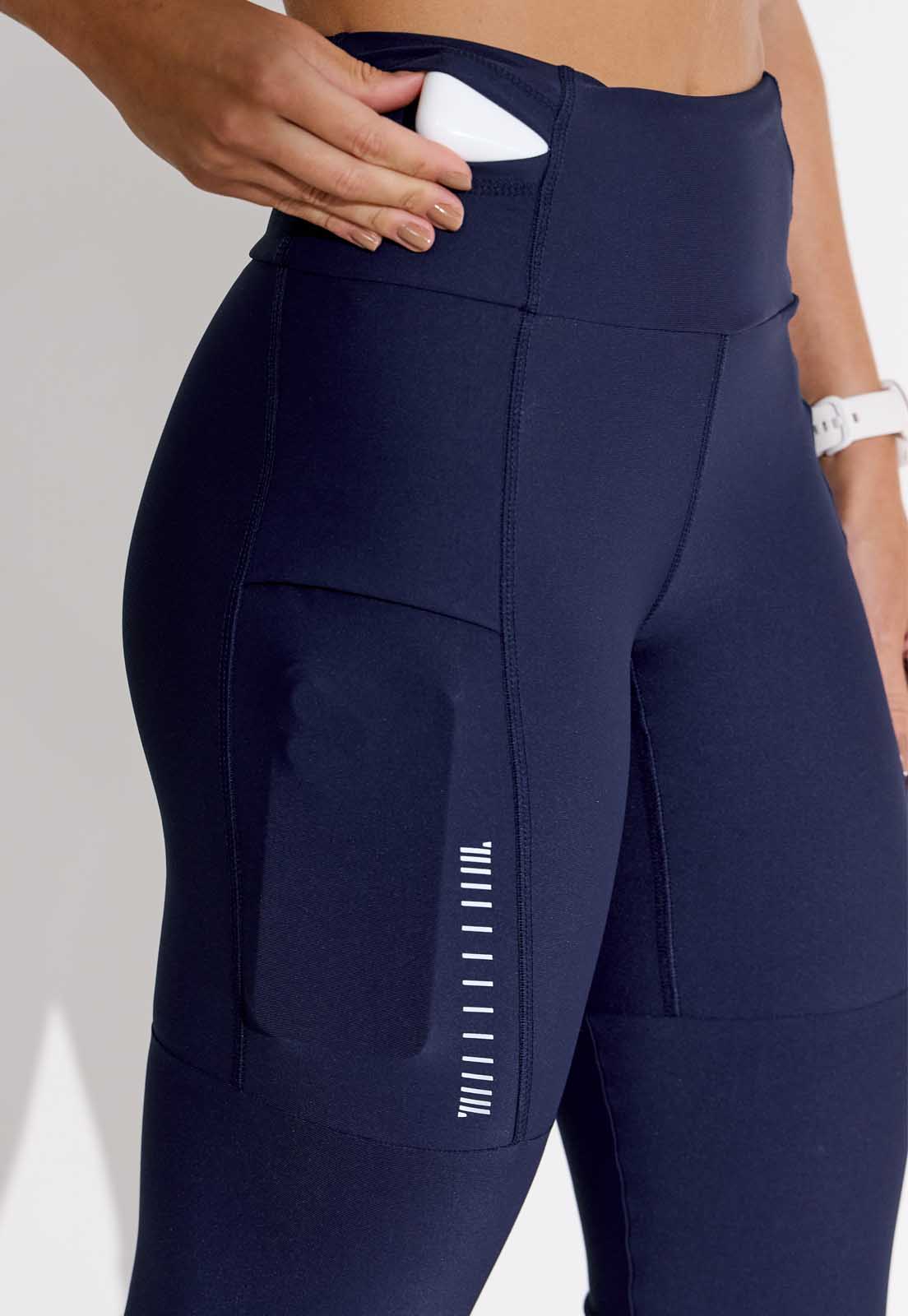 Legging running lisa marinho multibolsos Acqua