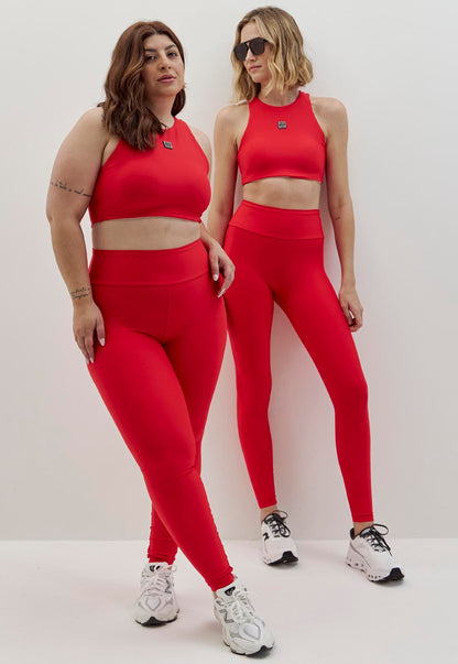 Legging lisa vermelho carmim Voá
