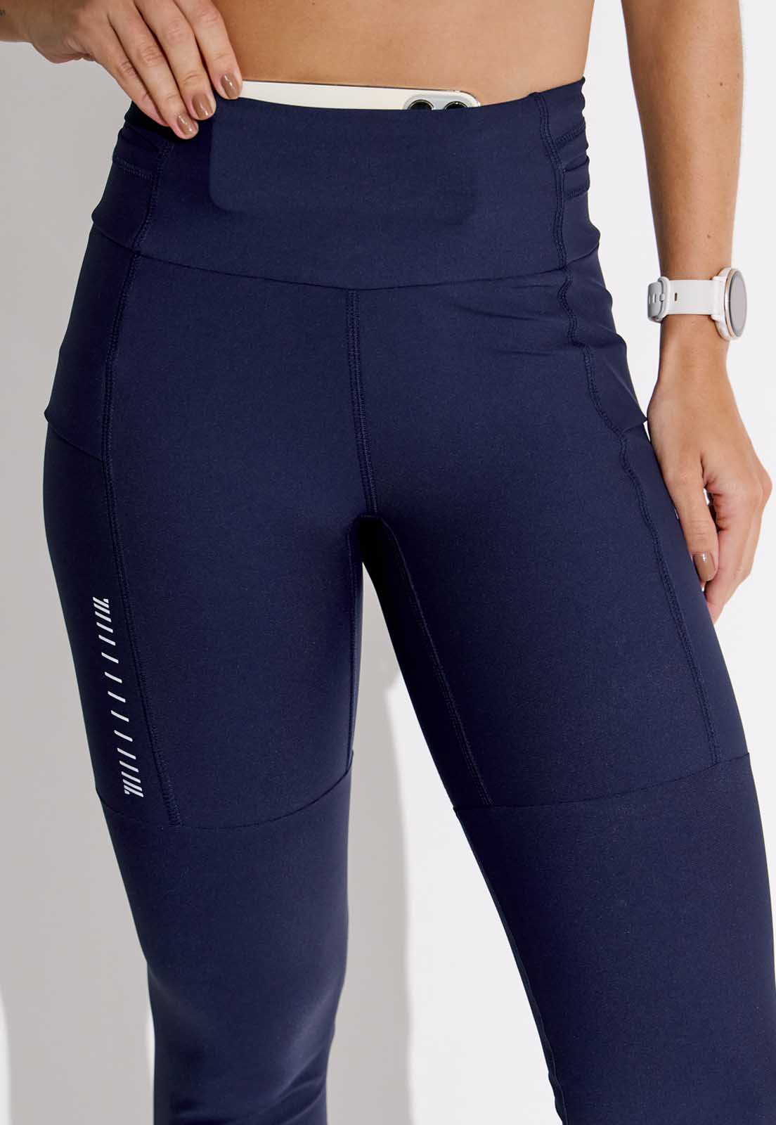 Legging running lisa marinho multibolsos Acqua