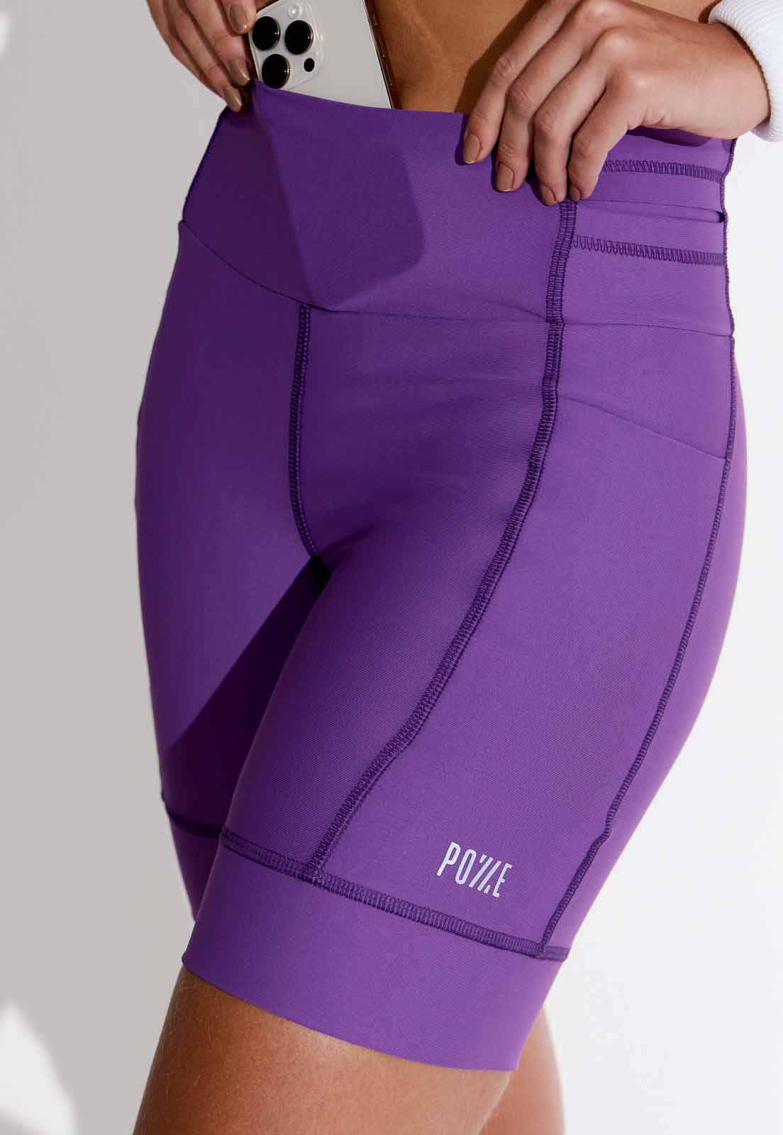 Bermuda running lisa roxo multibolsos Alquimia