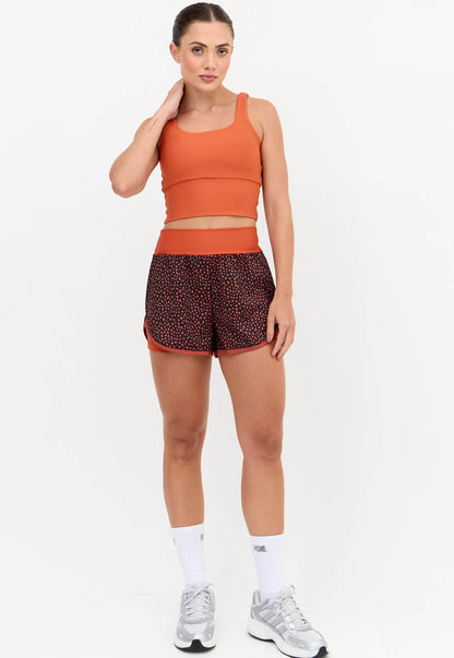 Short duplo estampado com bolso Anoitecer