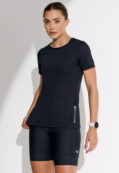 Tshirt running preto Action