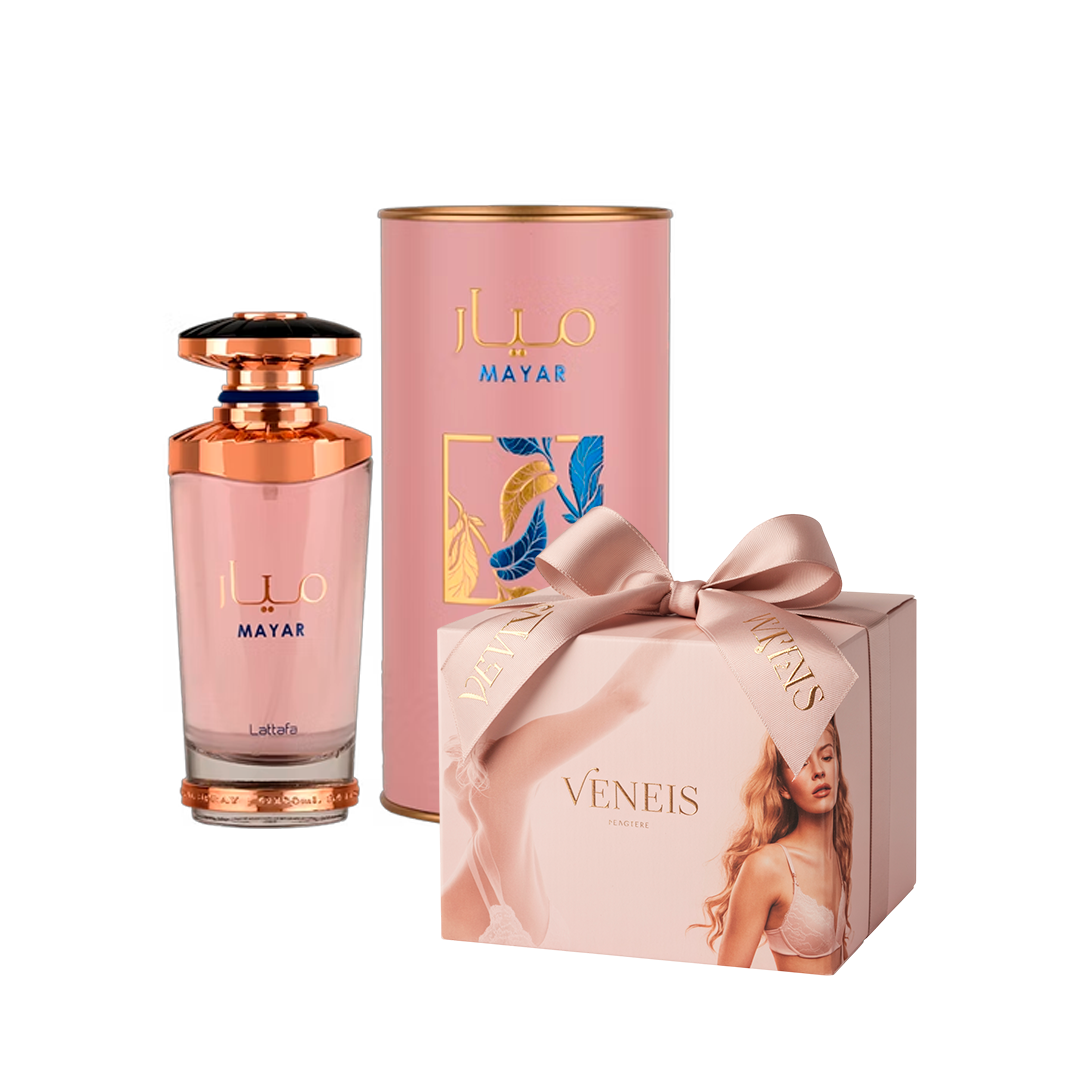 3 Camisolas Satin & Lace + Perfume Árabe Dubai + Caixa Premium com Essência Suave