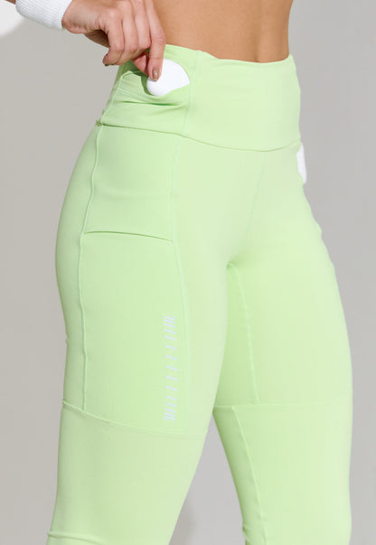Legging running lisa verde matcha multibolsos Aura