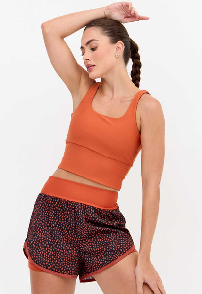 Top longo dupla face com bojo fixo Anoitecer