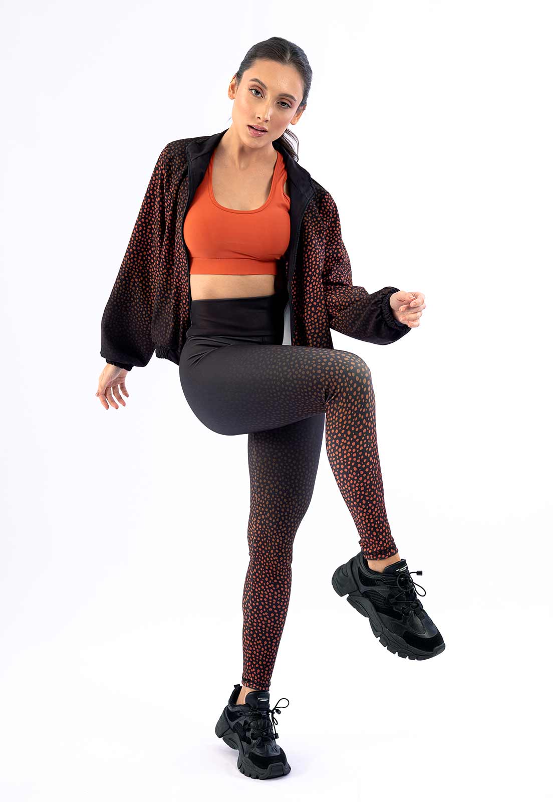 Jaqueta corta vento curta com gola anoitecer