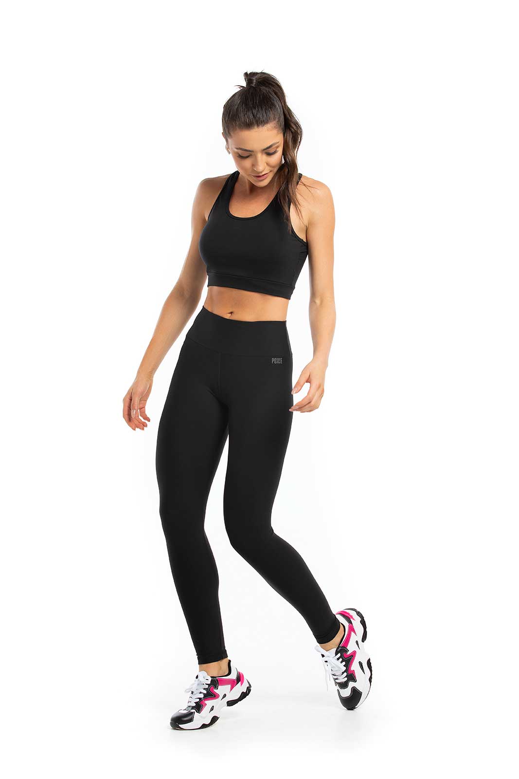 Top Liso Preto Action