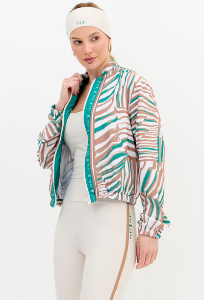 Jaqueta bomber com bolsos estampada Lance