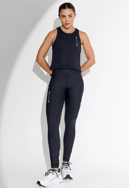 Legging running lisa preta multibolsos Action