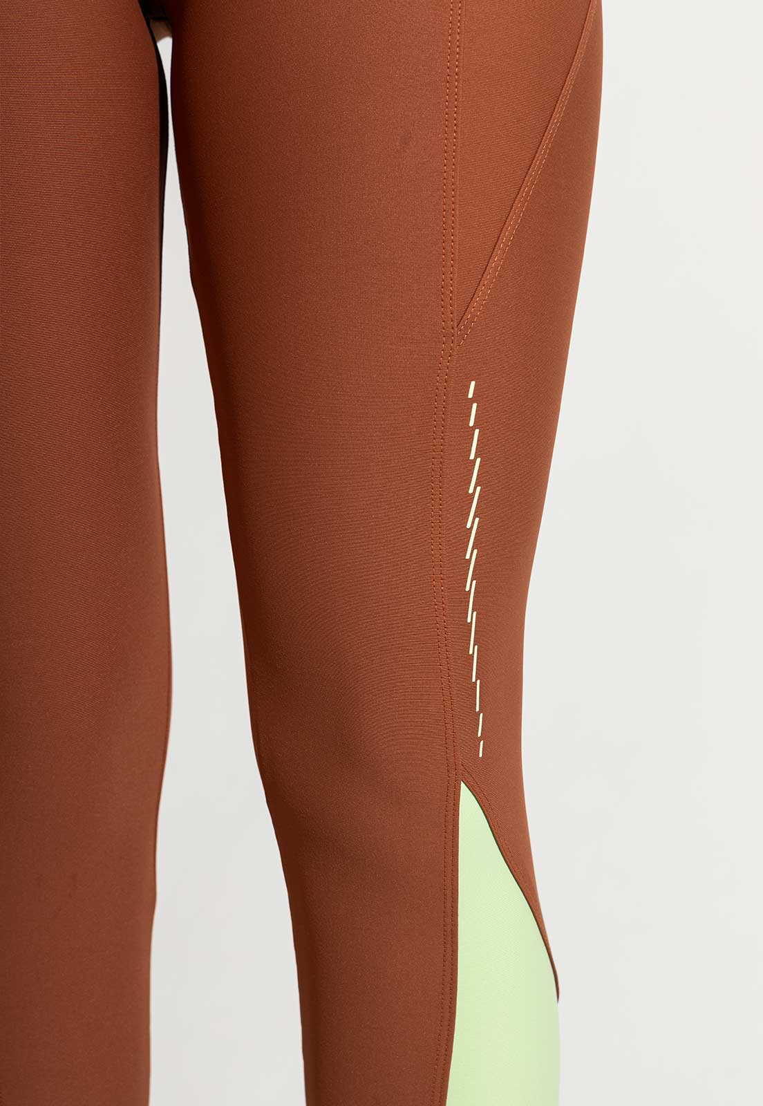 Conjunto Top dupla face+Legging bicolor+Jaqueta lisa capuccino Aura