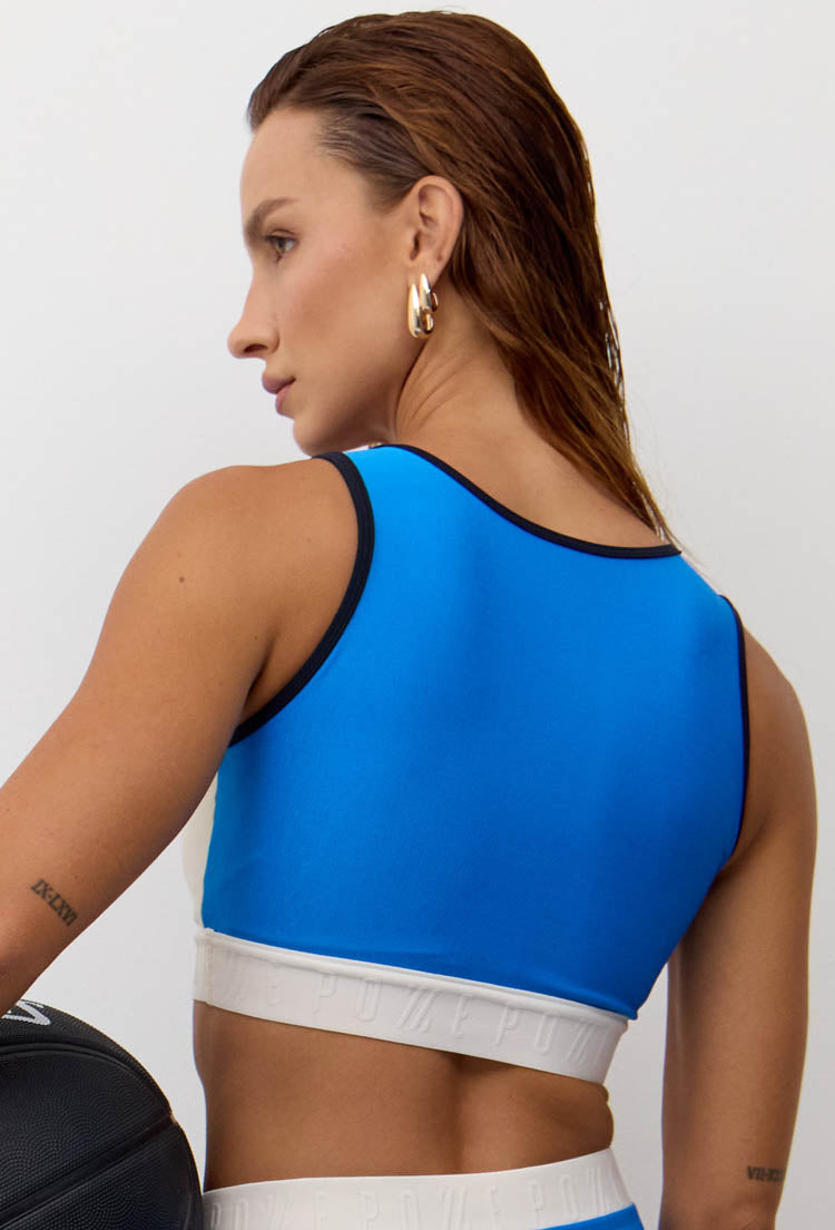 Conjunto Top bicolor+Legging com bolsos bicolor Athena