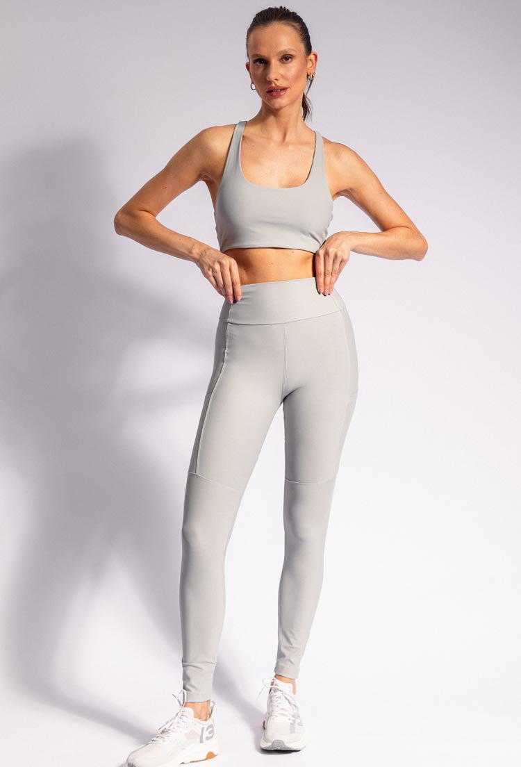 Conjunto Top longo+legging+Jaqueta corta vento Urbane