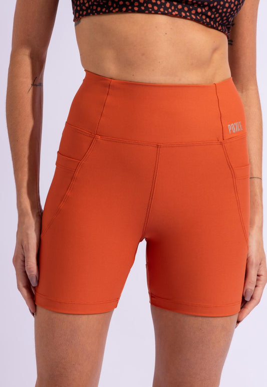 Bermuda lisa com bolsos bronze Anoitecer