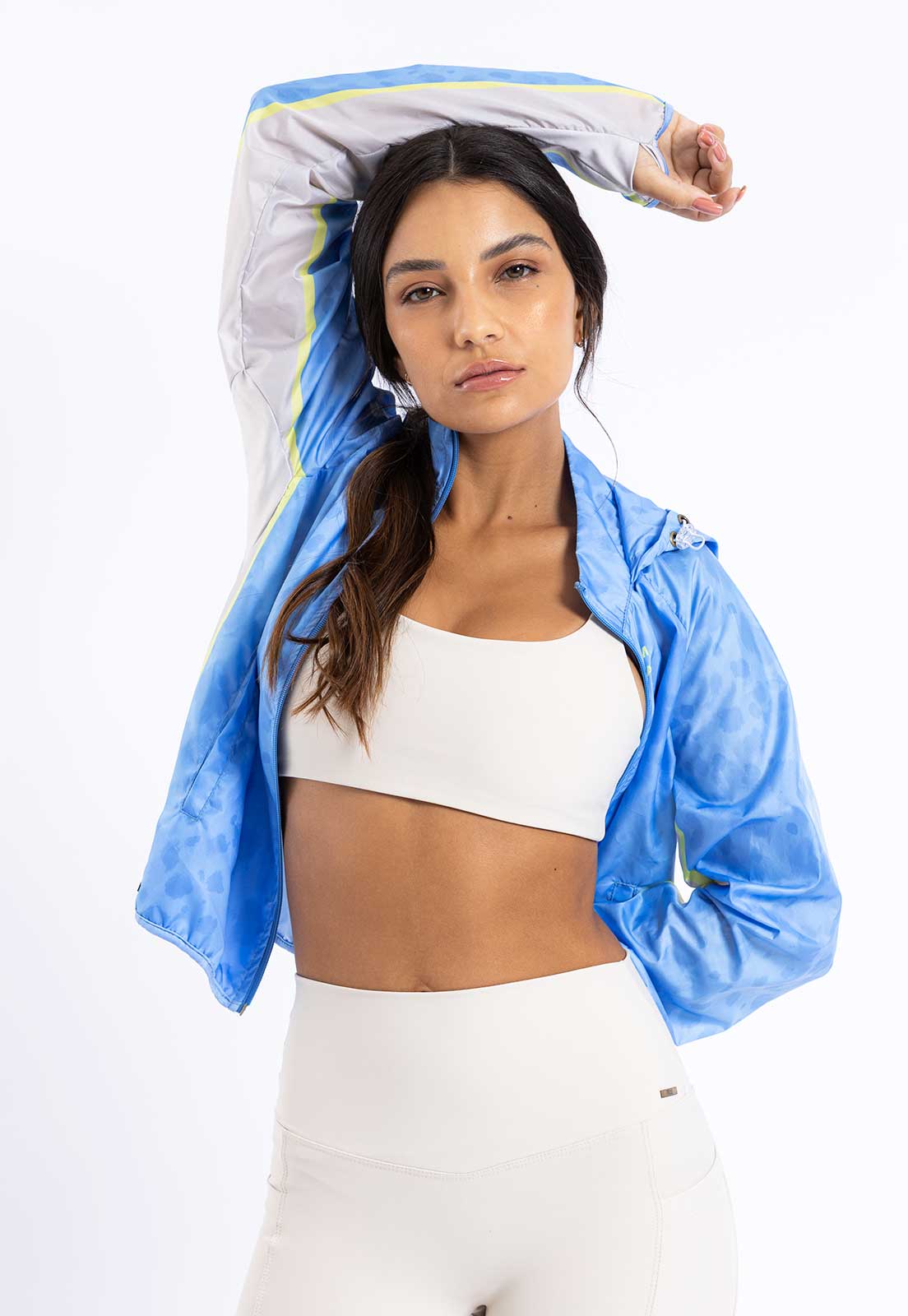 Top faixa dupla face liso Bege Luna Sinergia