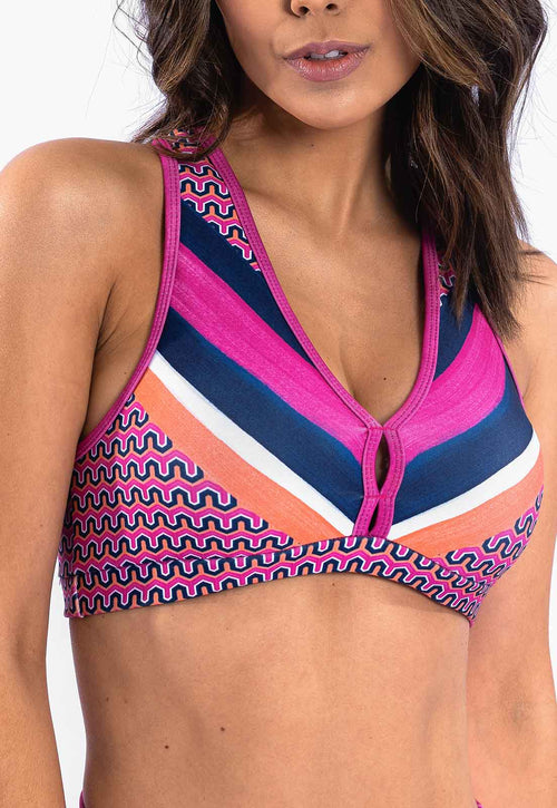 Top curto estampa Acqua