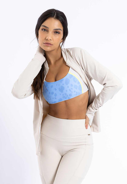 Legging Lisa Bege Luna com bolsos Sinergia