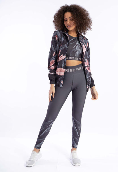 Calça Legging Dark Folhagem