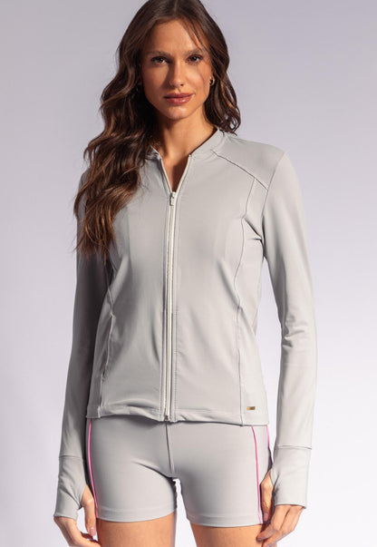 Jaqueta cinza granito lisa Urbane