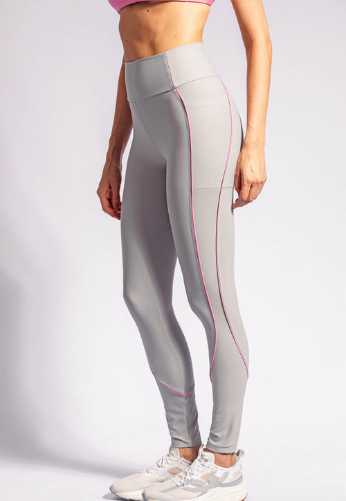 Legging cinza granito com vivo Urbane