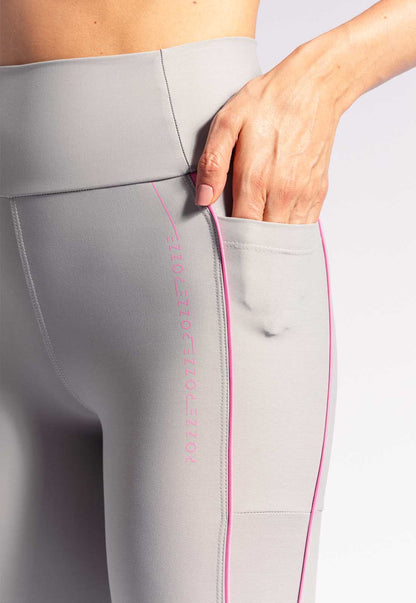 Legging cinza granito com vivo Urbane