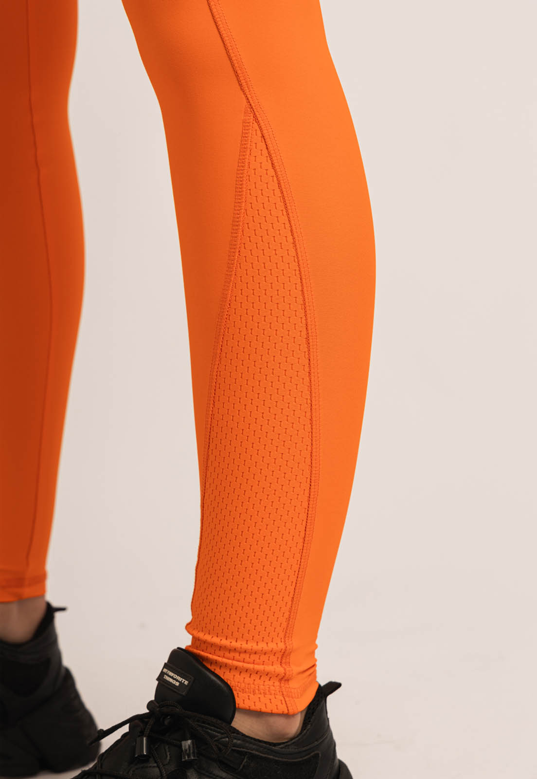 Legging lisa laranja magnético com bolsos Magnetic