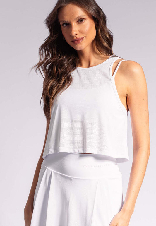 Regata cropped lisa branco cristal Urbane