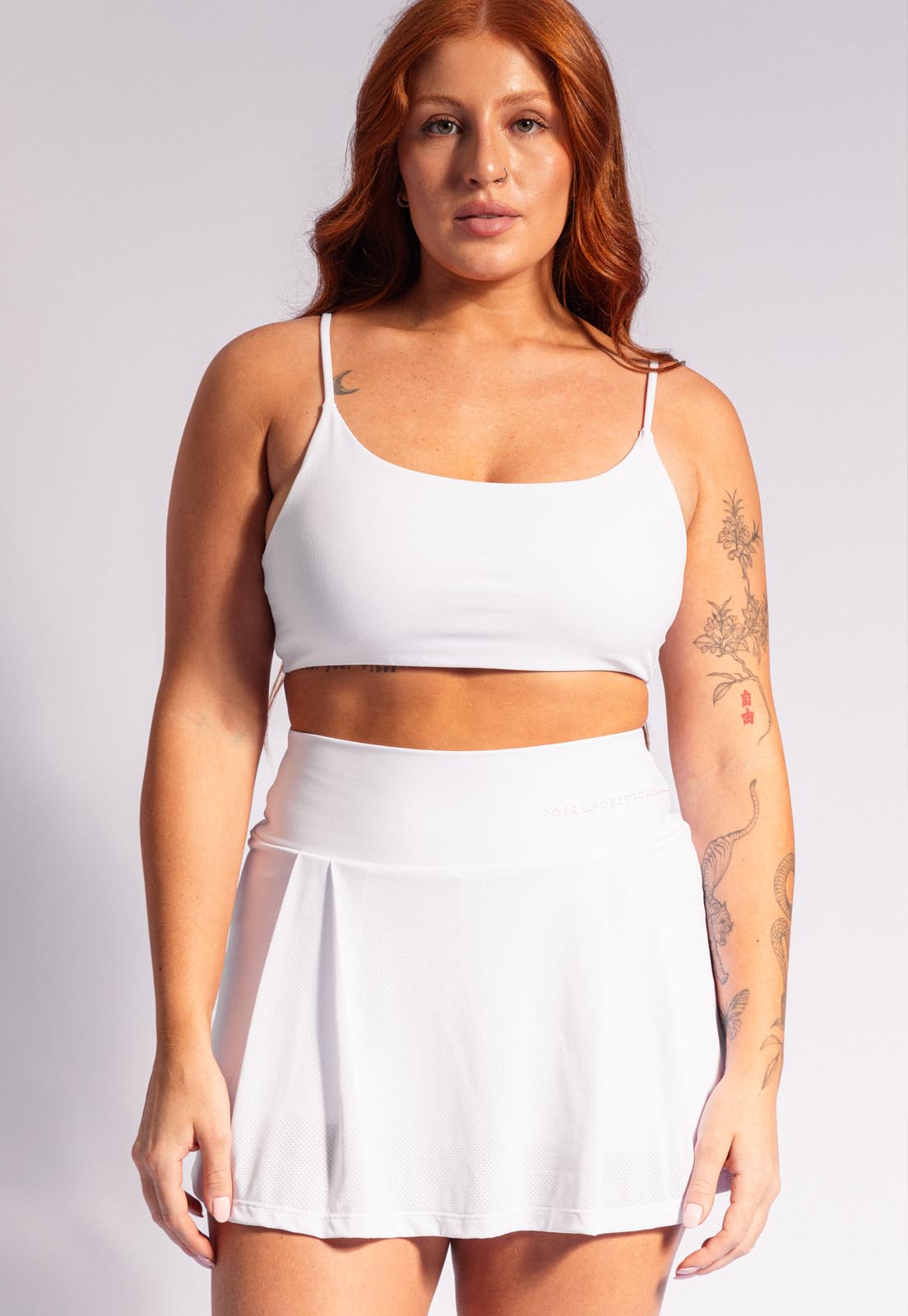 Saia shorts lisa branco cristal Urbane