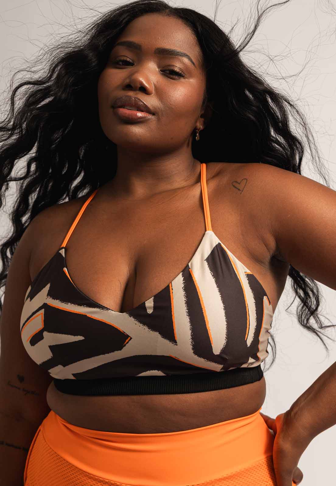 Top dupla face alças cruzadas Magnetic