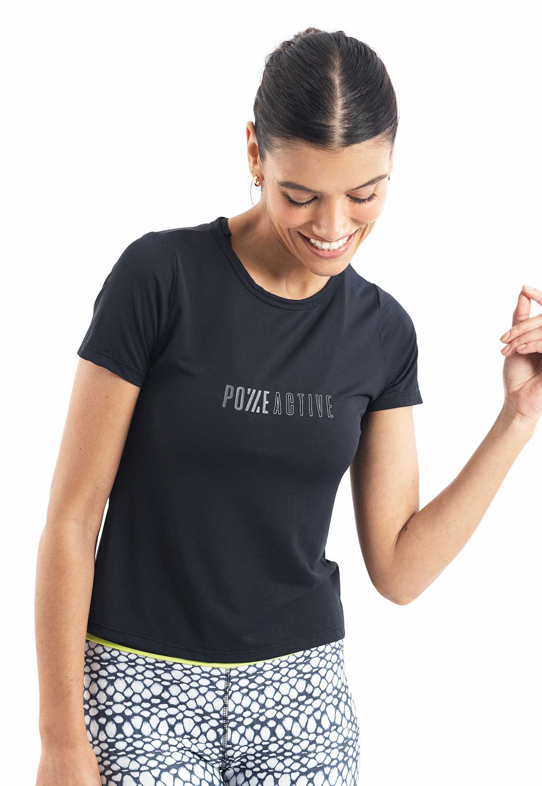 Tshirt Preta Silk Active