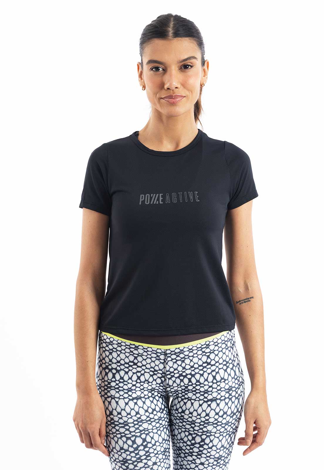 Tshirt Preta Silk Active